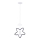 STARS Children's Pendant Light on Cord 1xE27/20W/230V Black/White