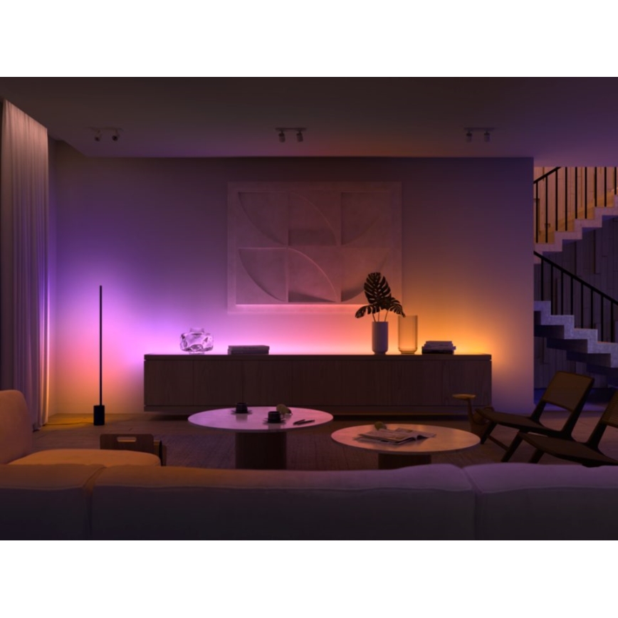 Starter kit - LED RGBW Dimmable strip Philips Hue WHITE AND COLOR AMBIANCE LED/20W/230V 2 m