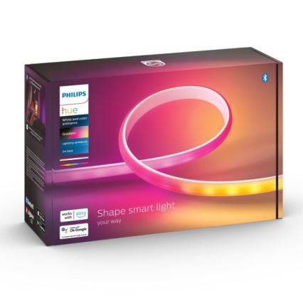 Starter kit - LED RGBW Dimmable strip Philips Hue WHITE AND COLOR AMBIANCE LED/20W/230V 2 m