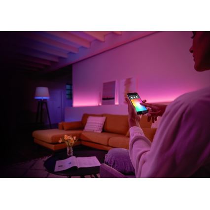 Starter kit Philips Hue WHITE AND COLOR AMBIANCE 2xE27/9W/230V 2000-6500K + interconnection device