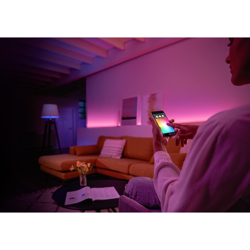 Starter kit Philips Hue WHITE AND COLOR AMBIANCE 2xE27/9W/230V 2000-6500K + interconnection device