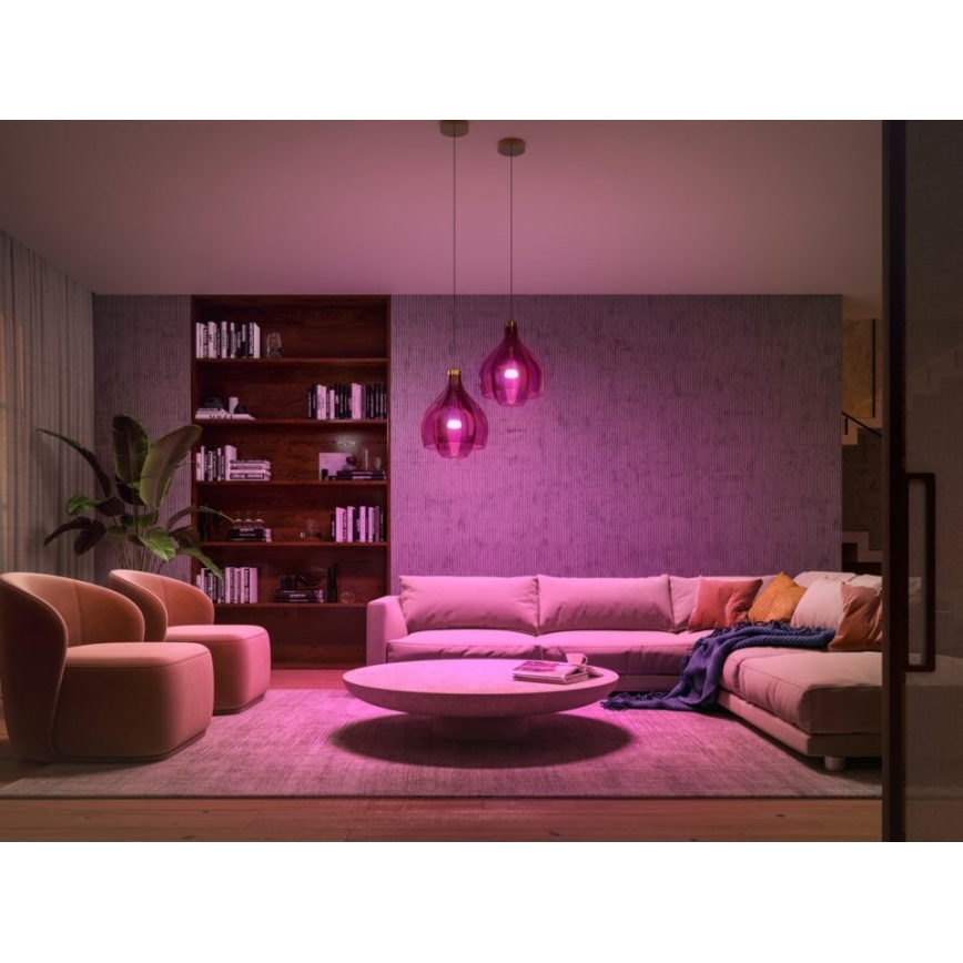 Starter kit Philips Hue WHITE AND COLOR AMBIANCE 2xE27/9W/230V 2000-6500K + interconnection device