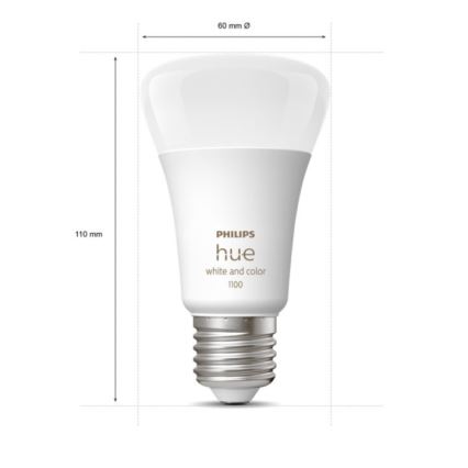 Starter kit Philips Hue WHITE AND COLOR AMBIANCE 2xE27/9W/230V 2000-6500K + interconnection device