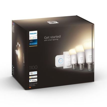 Starter kit Philips Hue WHITE 3xE27/9,5W 2700K + interconnection device