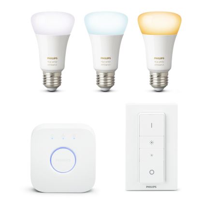 Basic set Philips HUE WHITE AMBIANCE 3xE27/9,5W/230V