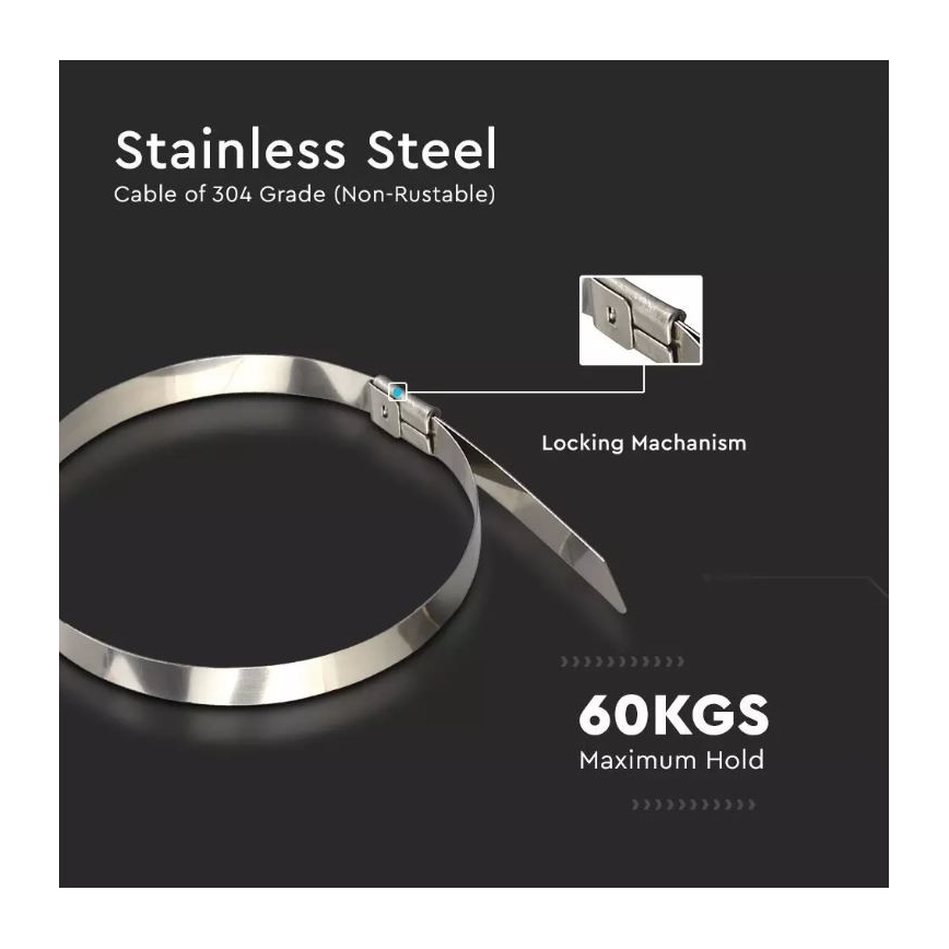 Steel folding bands 4,6x250mm 100pcs steel