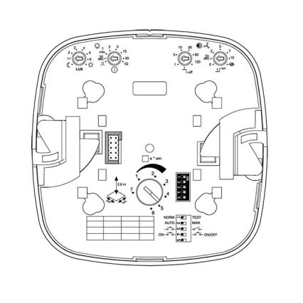 Steinel 000356 - Presence detector IR Quattro 8m COM2 white