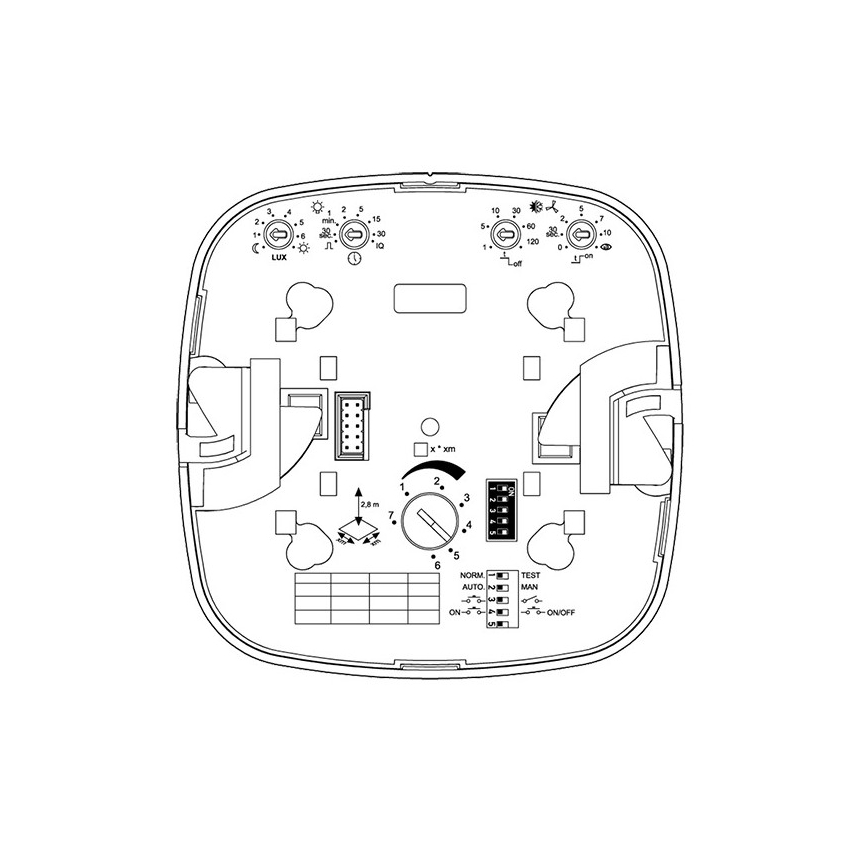 Steinel 000356 - Presence detector IR Quattro 8m COM2 white