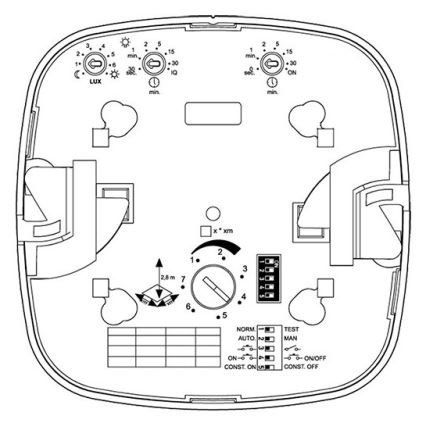 Steinel 002749 - Presence detector IR Quattro 8m DALI-2 APC white