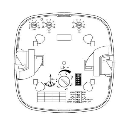 Steinel 002756 - Presence detector IR Quattro HD 24m DALI-2 APC white