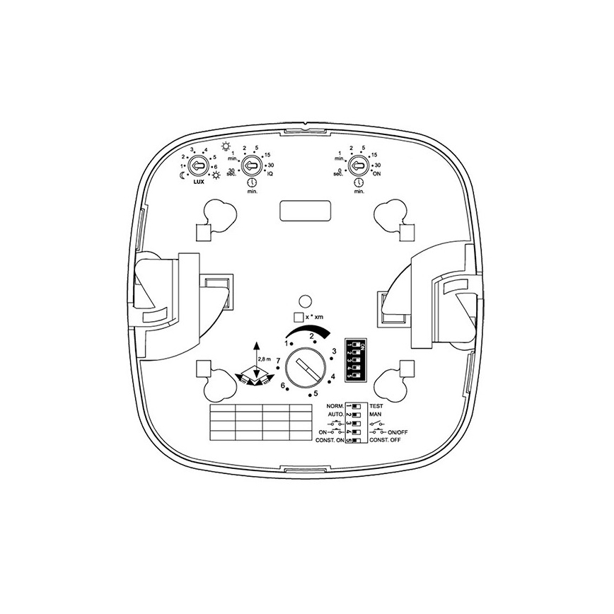 Steinel 002756 - Presence detector IR Quattro HD 24m DALI-2 APC white