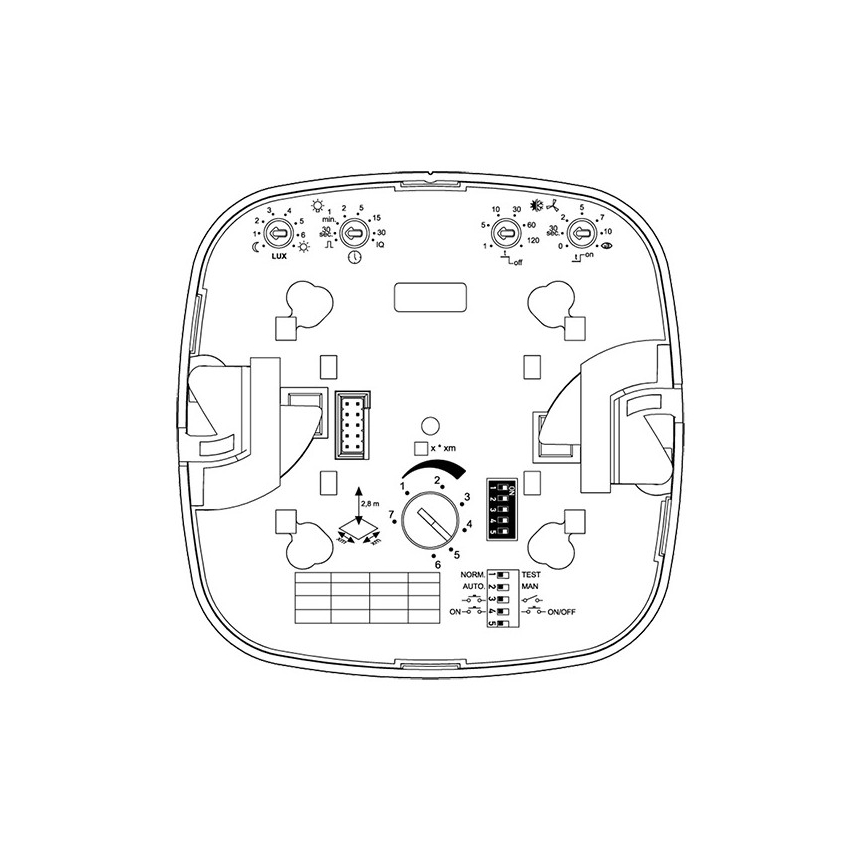 Steinel 002770 - Presence detector IR Quattro HD 24m COM2 white