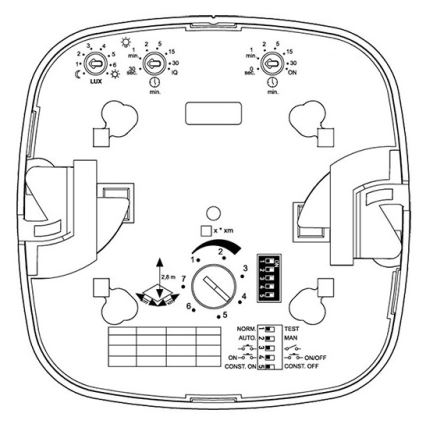 Steinel 002817 - Presence detector HF 360 DALI-2 APC white