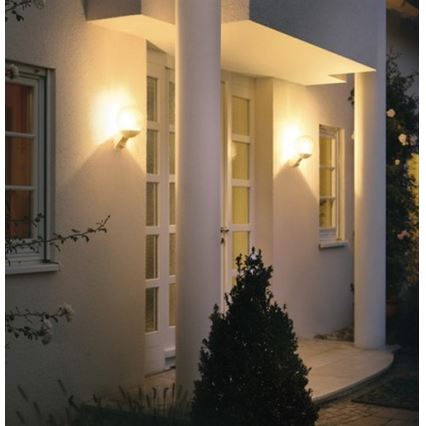 STEINEL 005917 - Outdoor wall light with sensor L585S 1xE27/60W white IP44