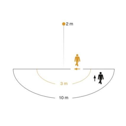 STEINEL 005917 - Outdoor wall light with sensor L585S 1xE27/60W white IP44