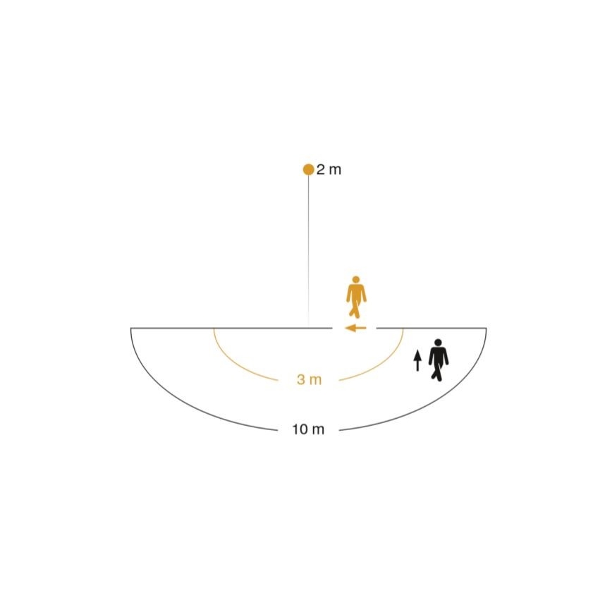 STEINEL 005917 - Outdoor wall light with sensor L585S 1xE27/60W white IP44