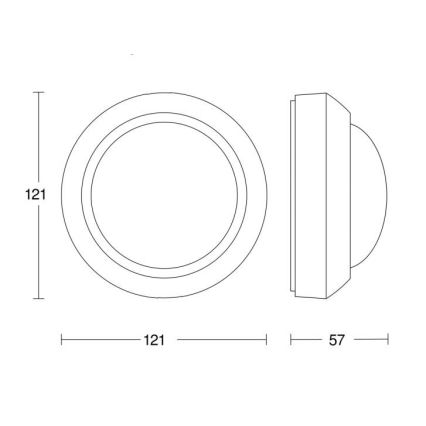 STEINEL 006532 - Outdoor motion sensor IS360-3 white IP54