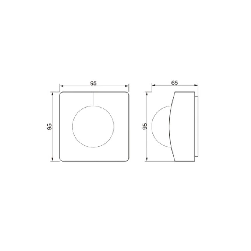 STEINEL 011642 - Outdoor motion sensor IS 3360 MX Highbay white IP54