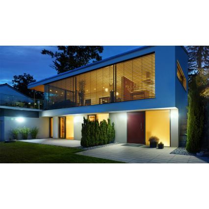 Steinel 012076 - XLED curved LED outdoor wall light with sensor LED/10.5W/230V IP44