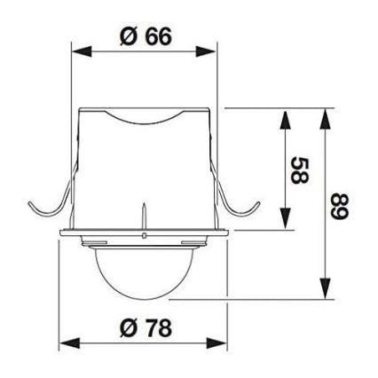 STEINEL 032852 - Outdoor motion sensor recessed IS360-1DE black IP54