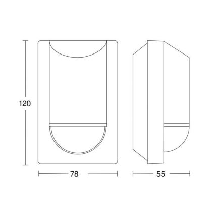 Steinel 034702 –⁠ Outdoor Motion Detector ECO IP54 Black