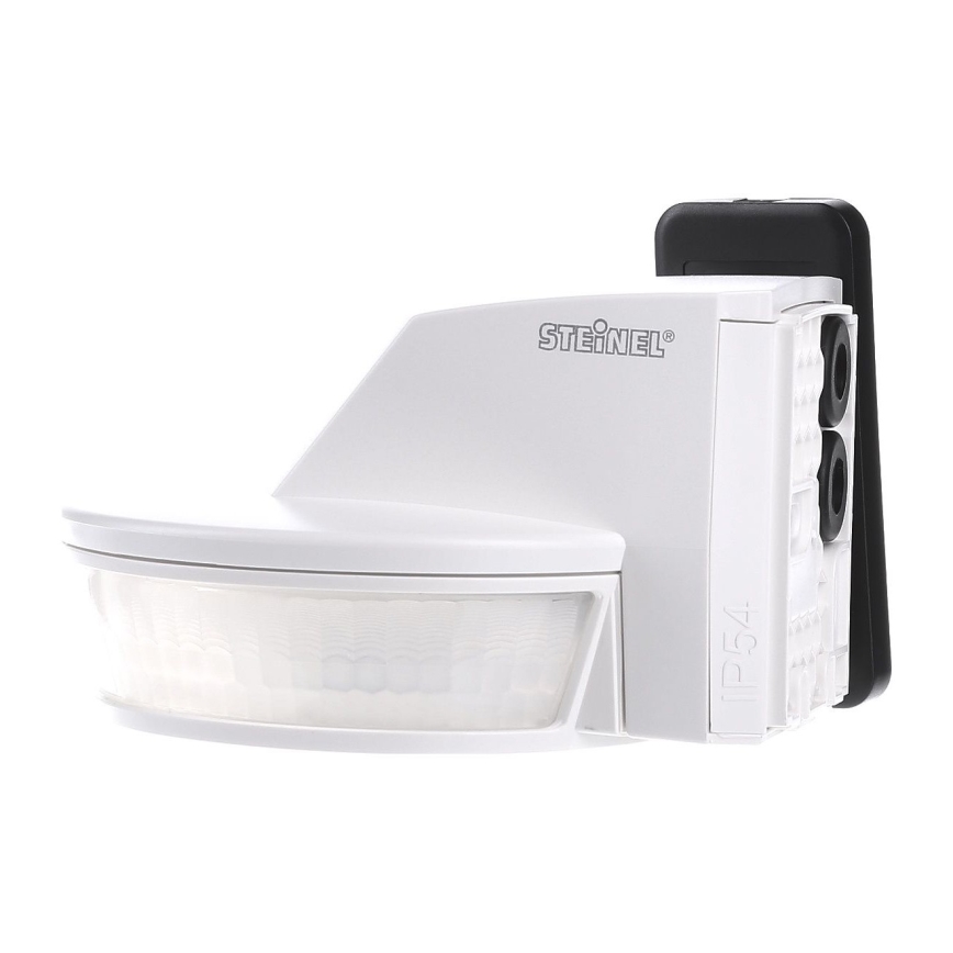 STEINEL 034955 - Outdoor motion sensor SenslQ S white IP54 + remote control