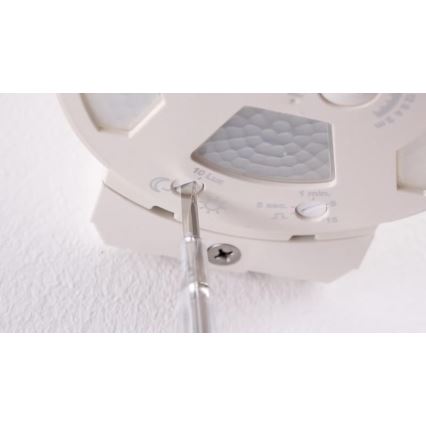 STEINEL 034955 - Outdoor motion sensor SenslQ S white IP54 + remote control