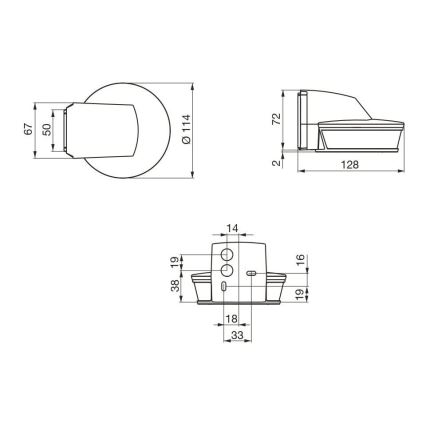 STEINEL 034955 - Outdoor motion sensor SenslQ S white IP54 + remote control