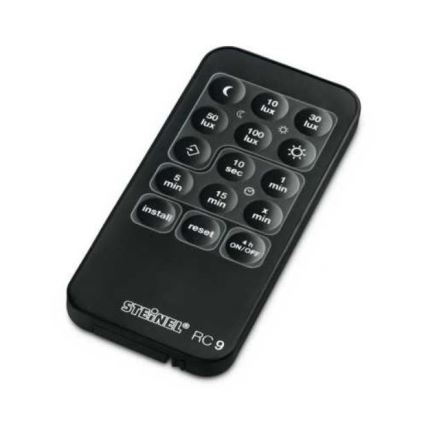 STEINEL 034979 - Outdoor motion sensor SenslQ S black IP54 + remote control