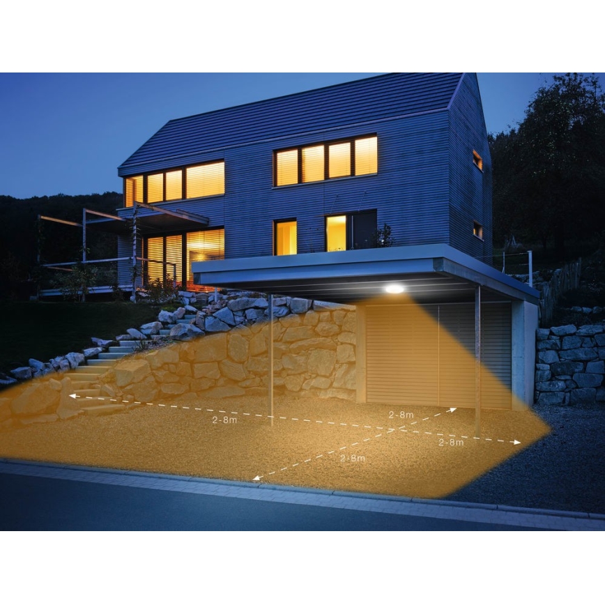 Steinel 035440 - LED Outdoor ceiling light with sensor QUATTRO LED/10W/230V IP54