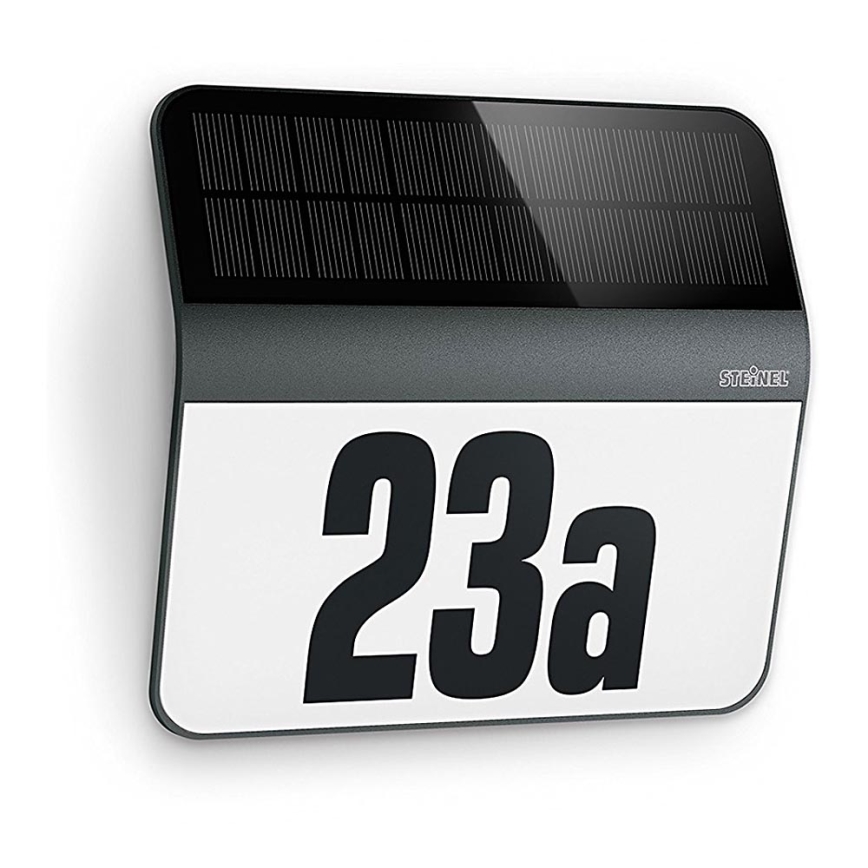 STEINEL 035730 - LED Solar house number XSolar LH-N LED/0,03W IP44 2500 mAh