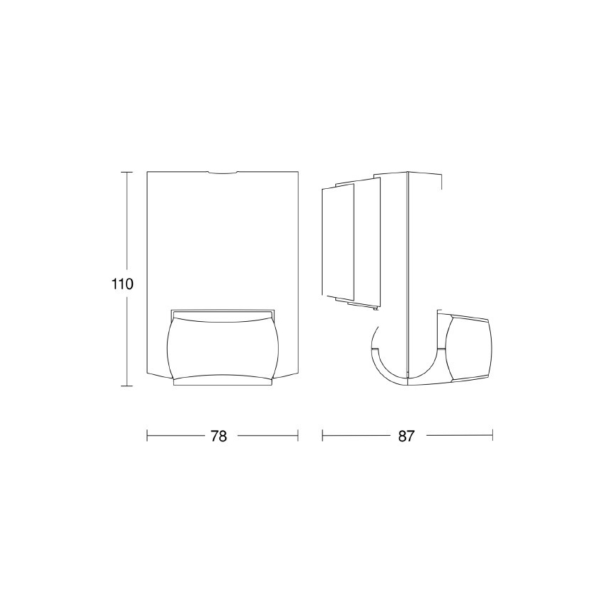 Steinel 035761 - Outdoor infrared sensor IS 130-2 anthracite IP54