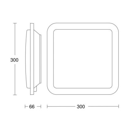 Steinel 052522 - LED Ceiling light with sensor RS LED/9,5W/230V
