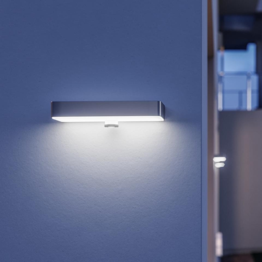 Steinel 052652 - LED Solar light with a sensor XSolar SOL-O LED/1,5W 2x2000mAh IP44 silver
