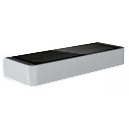 Steinel 052652 - LED Solar light with a sensor XSolar SOL-O LED/1,5W 2x2000mAh IP44 silver
