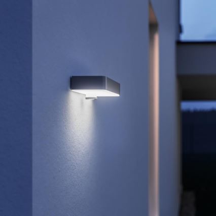 Steinel 052652 - LED Solar light with a sensor XSolar SOL-O LED/1,5W 2x2000mAh IP44 silver