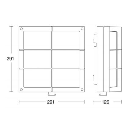 STEINEL 053031 - LED Outdoor wall light with a sensor L691 LED/9W/230V 3000K IP44