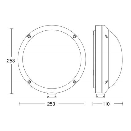 STEINEL 053079 - LED Outdoor wall light with a sensor L330 LED/9W/230V 3000K IP44