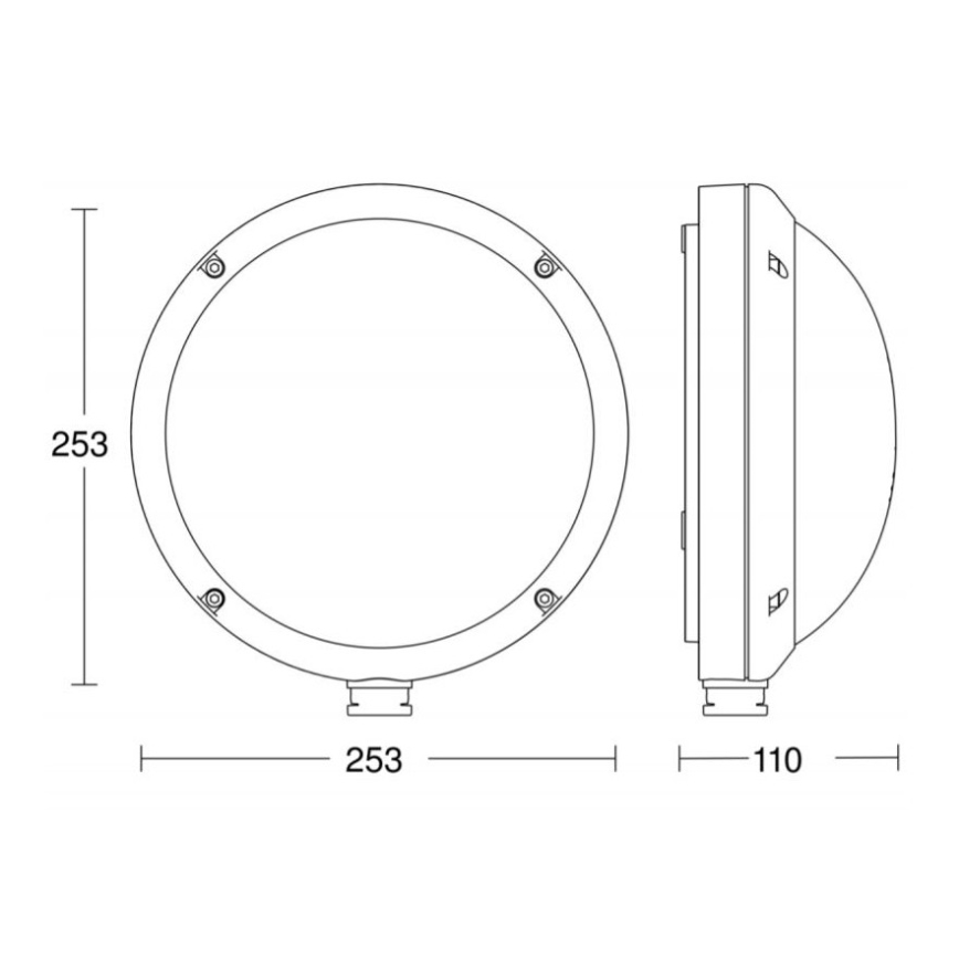 STEINEL 053079 - LED Outdoor wall light with a sensor L330 LED/9W/230V 3000K IP44