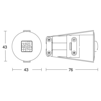 Steinel 053789 - Motion sensor IR QUATTRO MICRO COM1