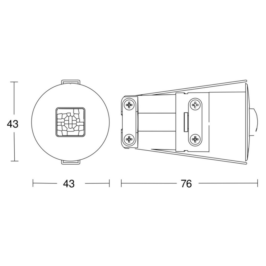 Steinel 053789 - Motion sensor IR QUATTRO MICRO COM1
