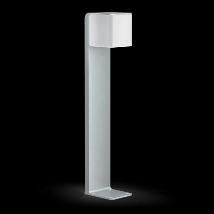 Steinel 055486 - LED Outdoor lamp with sensor CUBO LED/9,5W/230V IP44 silver