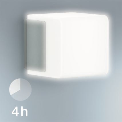 Steinel 055523 – LED Outdoor Light with a Motion Detector L 835 LED/9.5W/230V IP44 Silver