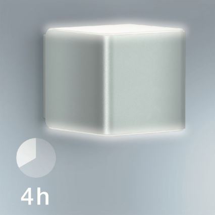 Steinel 055547 - LED Outdoor light with sensor L 840 LED/9,5W/230V IP44 silver