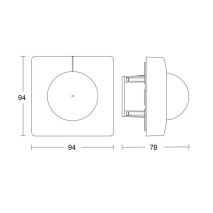 Steinel 055738 - Motion sensor IS 3180 DALI-2 APC white