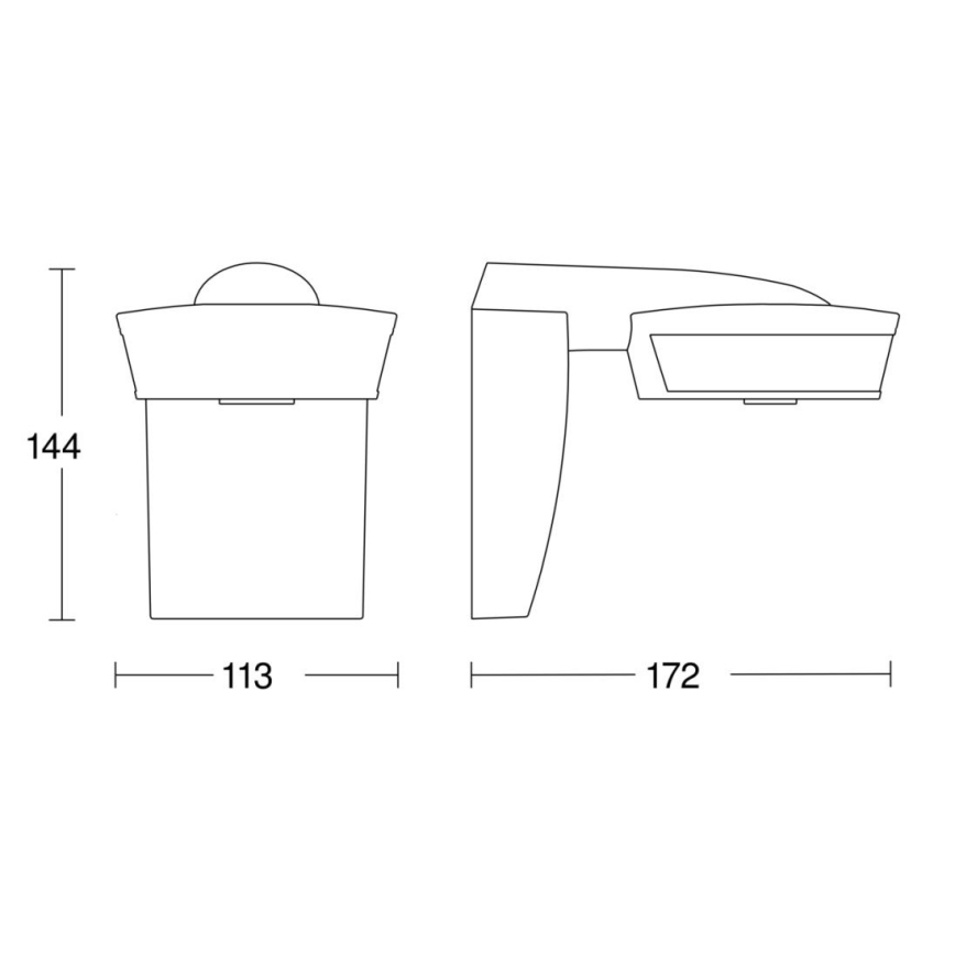 Steinel 056636 - Motion sensor SensIQ IP54 anthracite + remote control