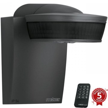 Steinel 056636 - Motion sensor SensIQ IP54 anthracite + remote control