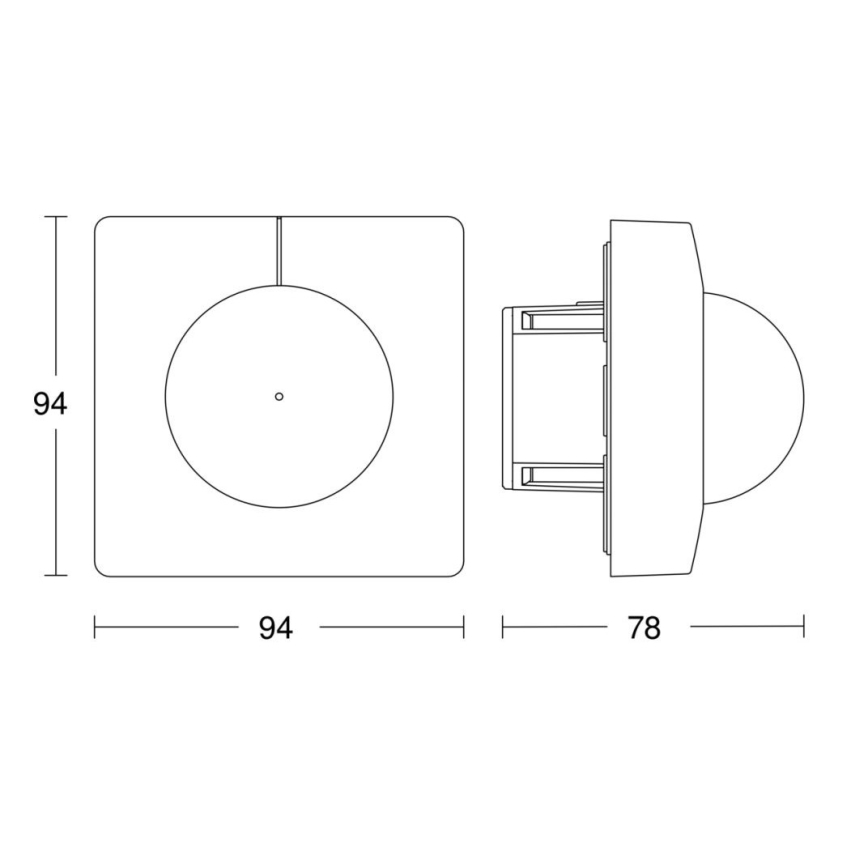 Steinel 057244 - Motion sensor IS 3360 DALI-2 IP20 square white