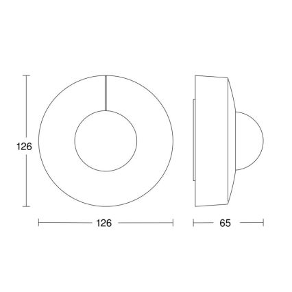 Steinel 057251 - Motion sensor IS 3360 DALI-2 IP54 round white