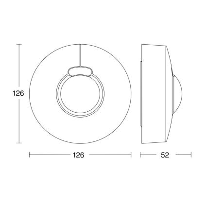 Steinel 057329 - Motion sensor HF 3360 DALI-2 IP54 round white